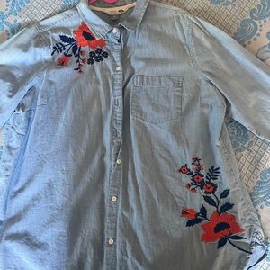 Floral Jean Jacket
